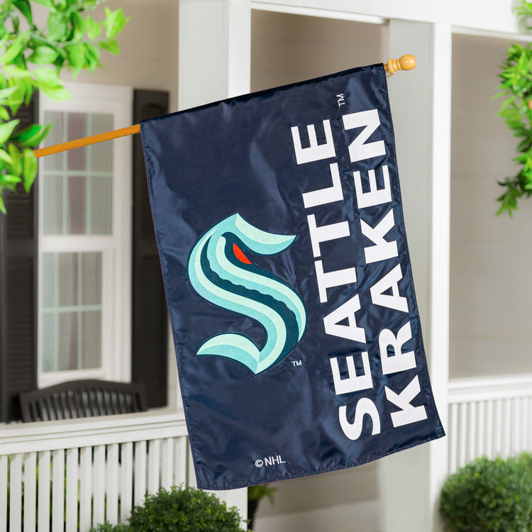 28"x44" Seattle Kraken Double-Sided House Flag