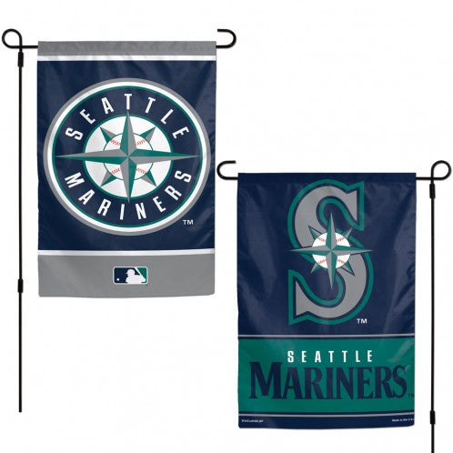 12.5"x18" Seattle Mariners Double-Sided Garden Flag