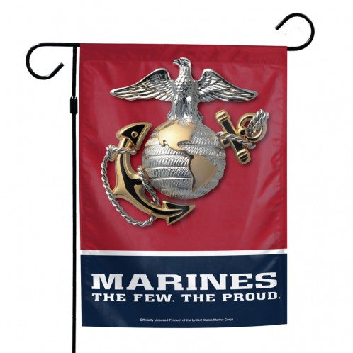 US Marine Corps Printed Garden Flag; Polyester 12"x18"