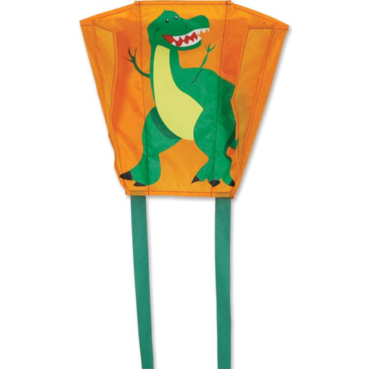 T-Rex Polyester Back Pack Sled Kite to include 50 ft. 10 lb. Test Line & Winder; 18"x12.75" - Wind Range 6 ~ 18 mph