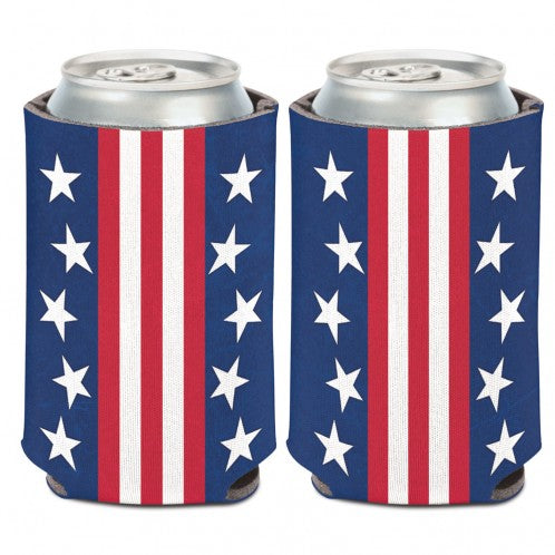 USA Stars & Stripes Patriotic Can Cooler