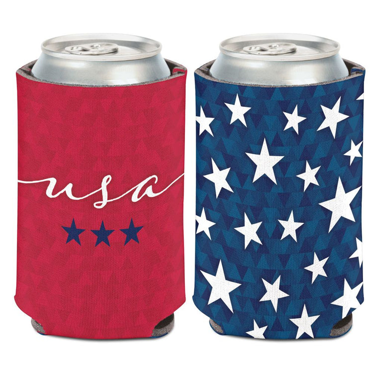 USA Stars & Stripes Can Cooler