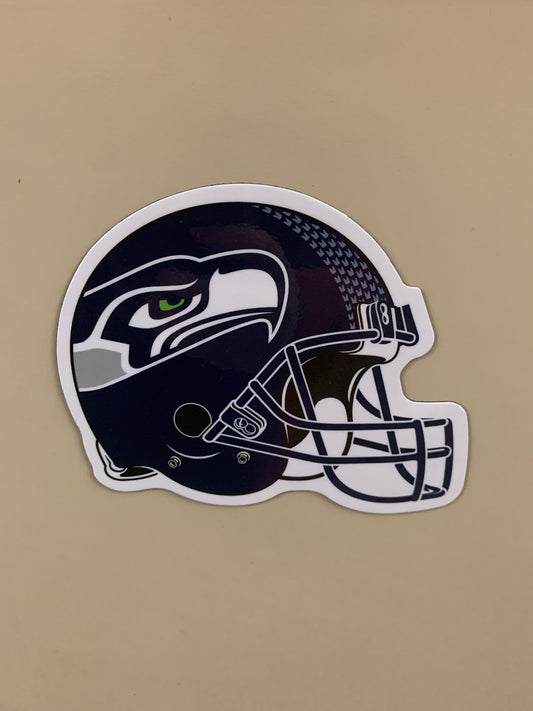 5-1/4”x4” Seattle Seahawks Die-Cut Helmet Logo Magnet