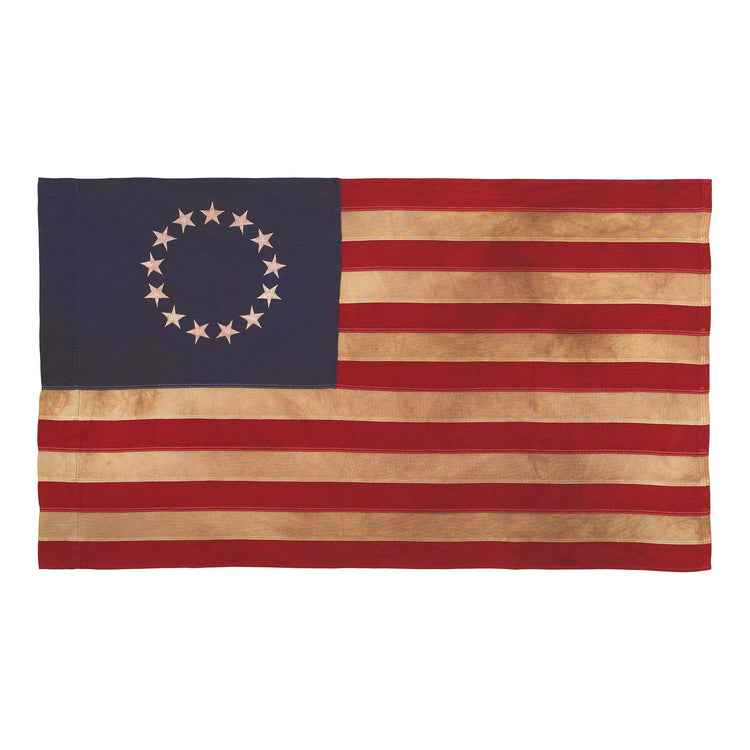2.5x4 Betsy Ross Antiqued Cotton