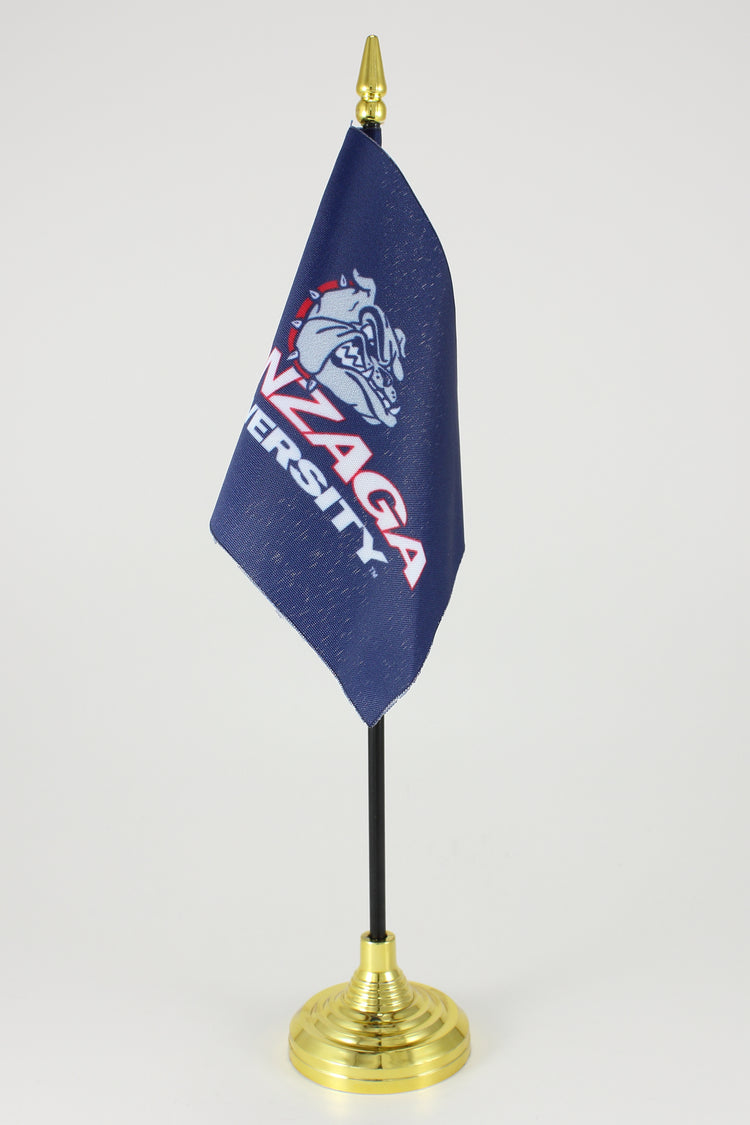 4"x6" Gonzaga University Bulldogs Stick Flag Set