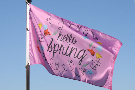 3x5 Hello Spring Seasonal Outdoor Nylon Flag