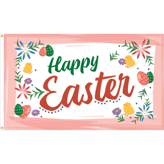 3x5 Happy Easter Colors Seasonal Outdoor Nylon Flag