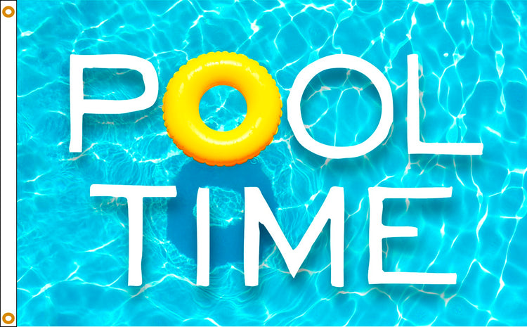 3x5 Summer Pool Time Seasonal Outdoor Nylon Flag