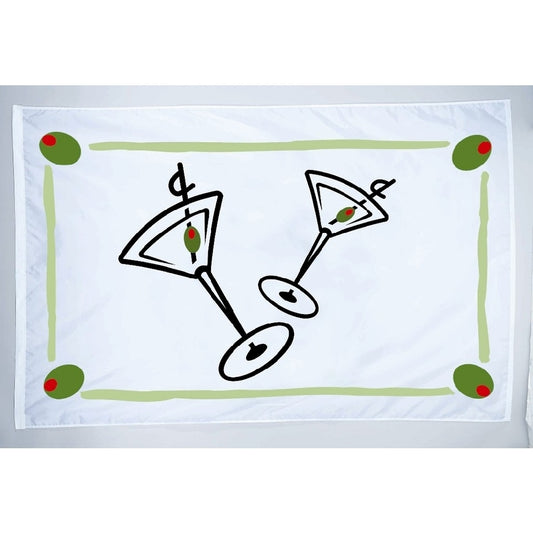 3x5 Martini Cocktail Outdoor Nylon Flag