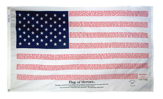 3x5 Flag of Heroes Poly-Cotton Flag