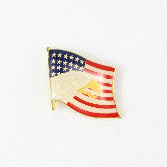 US Flag & Eagle Lapel Pin