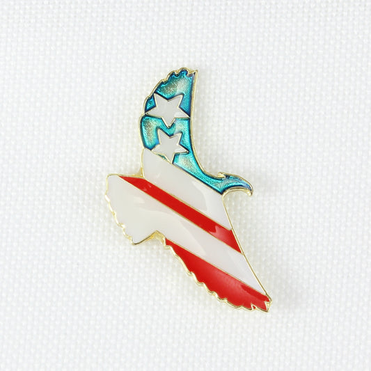 Patriotic Eagle Lapel Pin