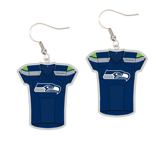 Seattle Seahawks Jersey Logo Earrings
