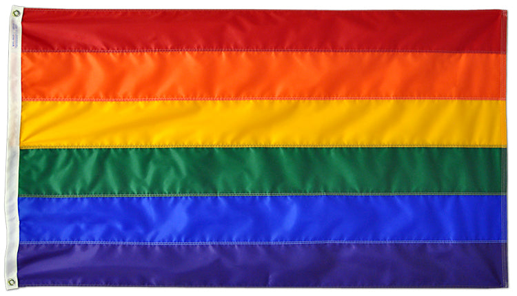 12"x18" Rainbow Outdoor Nylon Flag