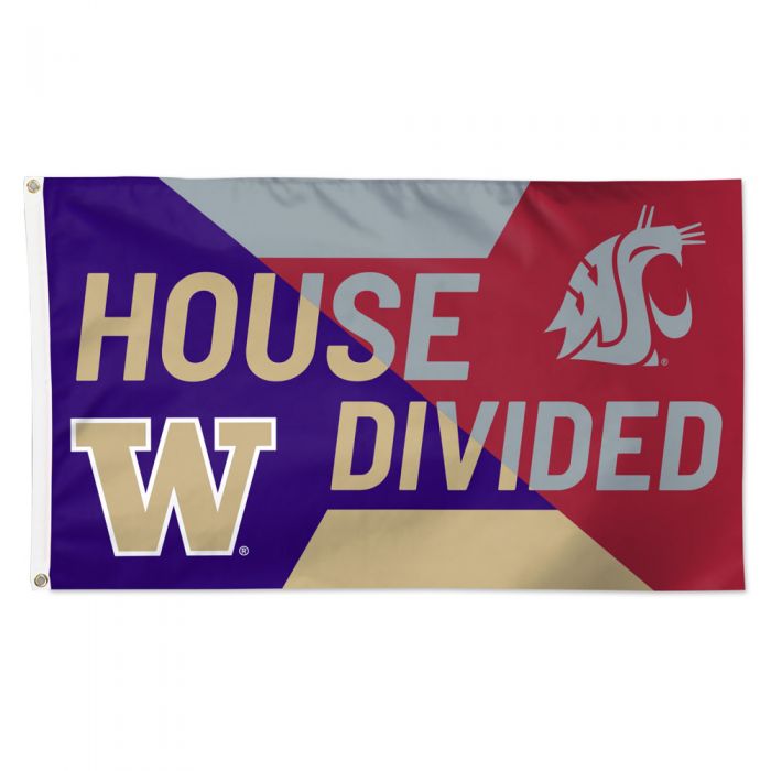 3x5 UW Huskies & WSU Cougars House Divided Outdoor Flag