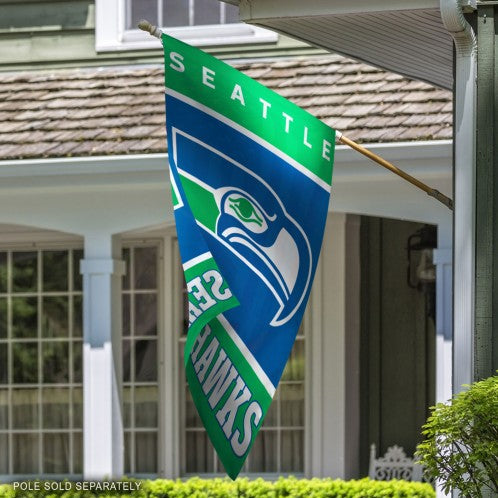 28"x40" Seattle Seahawks Retro House Flag