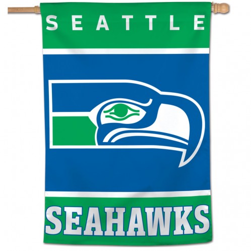 28"x40" Seattle Seahawks Retro House Flag