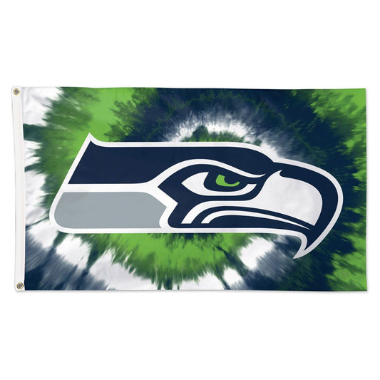 3x5 Seattle Seahawks Tie Dye Outdoor Flag