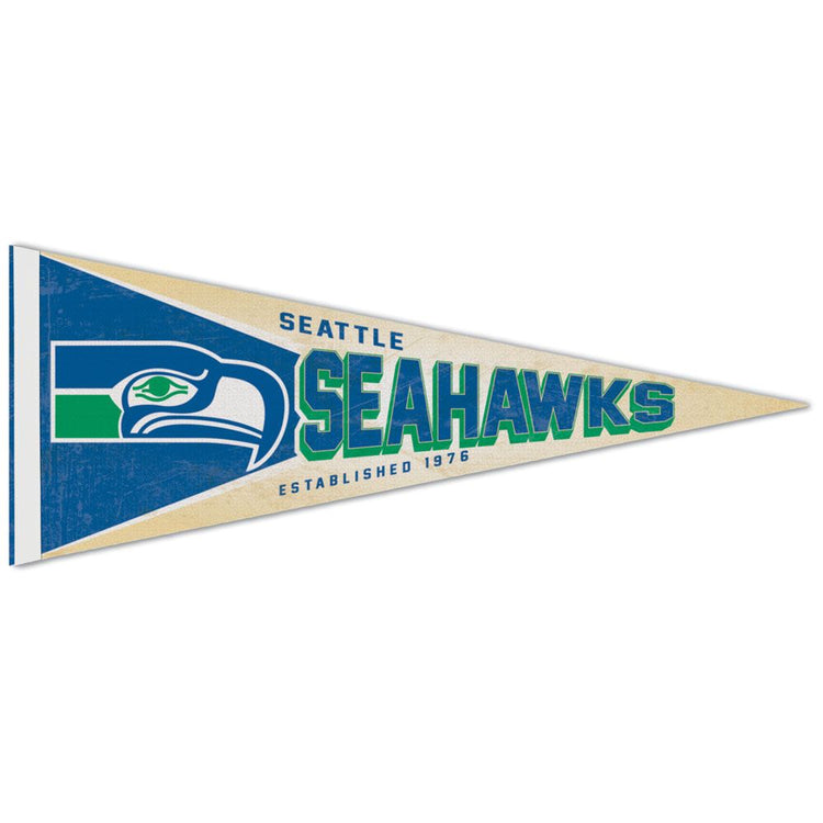 12"x30" Seattle Seahawks Throwback Premium Pennant