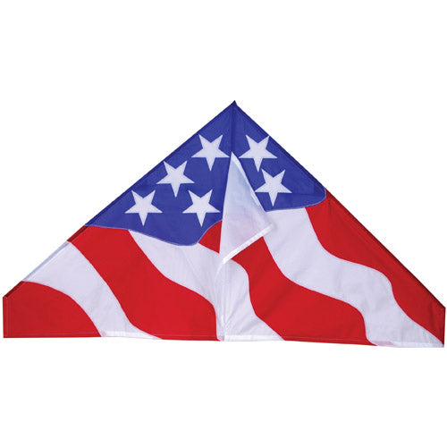 Red, White, & Blue Patriotic Polyester Delta Kite