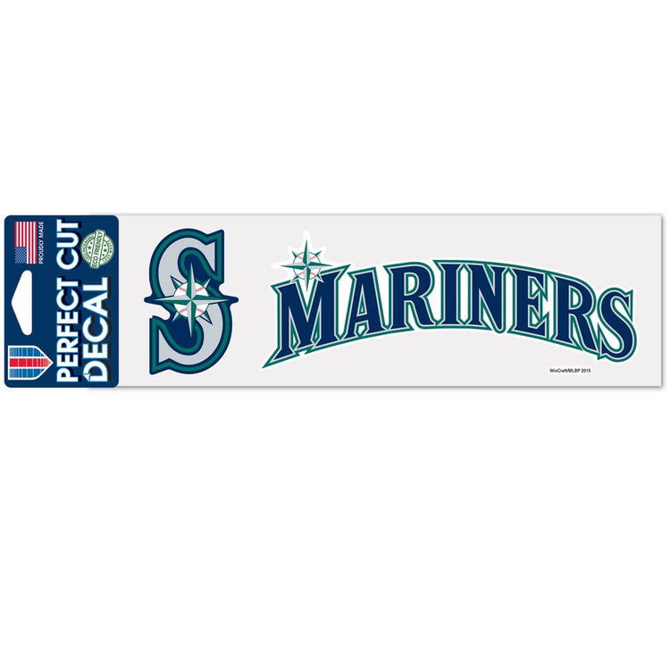 3"x10" Seattle Mariners Bumper Sticker Decal
