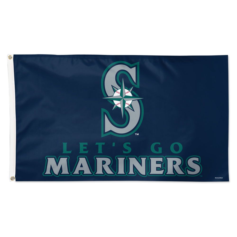 3x5 Seattle Mariners Let's Go M's Outdoor Flag | Flags A' Flying
