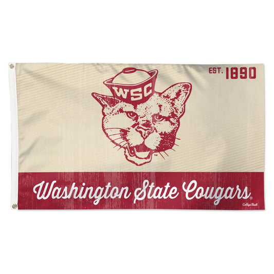 3x5 Washington State University Cougars Vault Outdoor Flag