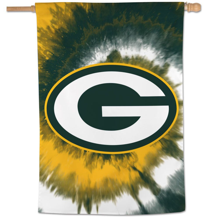 28"x40" Green Bay Packers Tie-Dye House Flag
