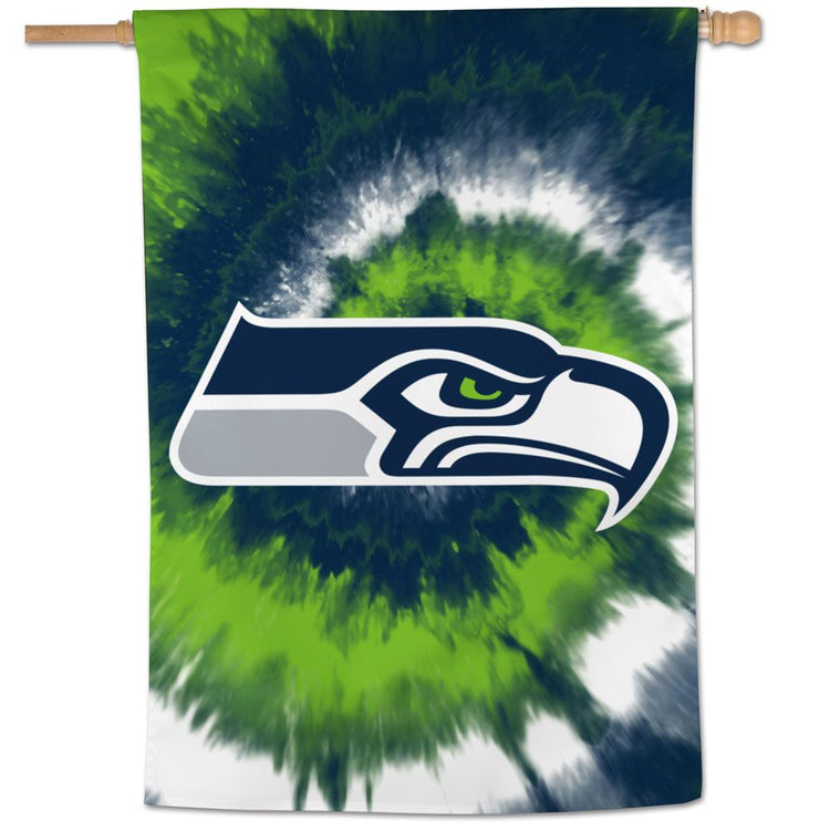 28"x40" Seattle Seahawks Tie-Dye House Flag