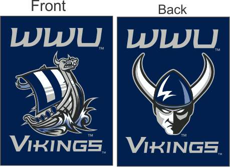 30"x40" Western Washington University Vikings House Flag