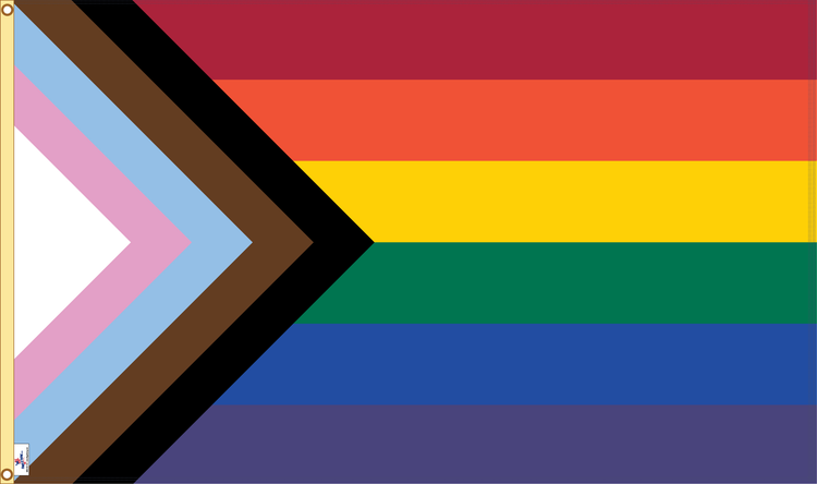 2.5x4 Progress Pride Outdoor Nylon Flag