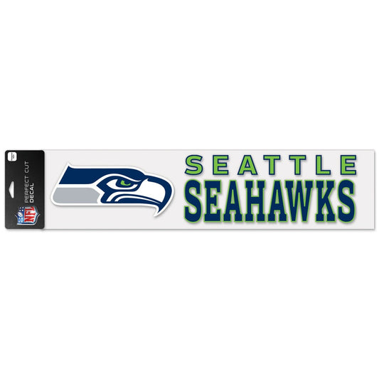 4"x17" Seattle Seahawks Perfect-Cut Decal