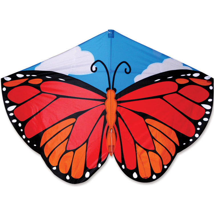 Monarch Polyester Butterfly Kite with Fiberglass Frame to include 300 ft. 50 lb. Test Line & Winder; 52"x37" - Wind Range 5 ~ 18 mph