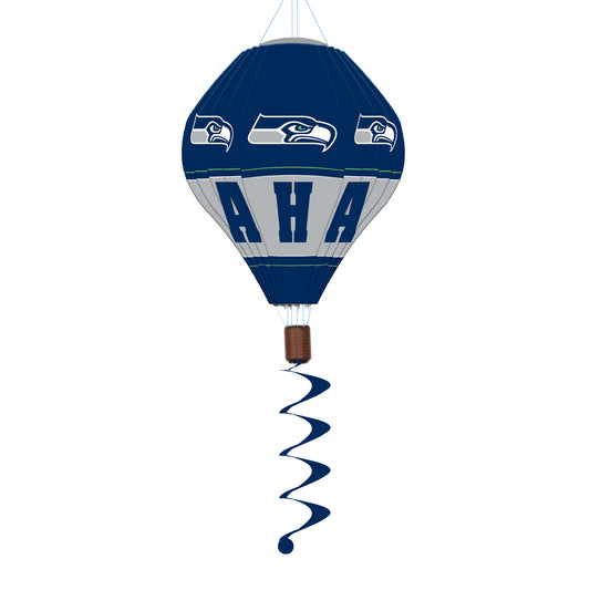 Seattle Seahawks Hot Air Balloon Spinner Windsock