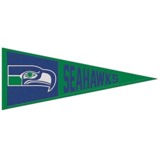 13"x32" Seattle Seahawks Throwback Wool Pennant