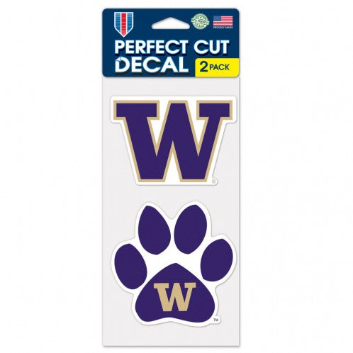 University of Washington Huskies Decal Pack - Set of Two