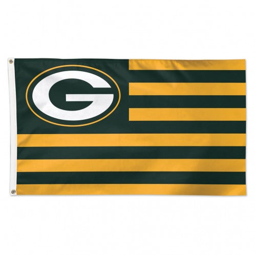 3x5 Green Bay Packers Striped Outdoor Flag