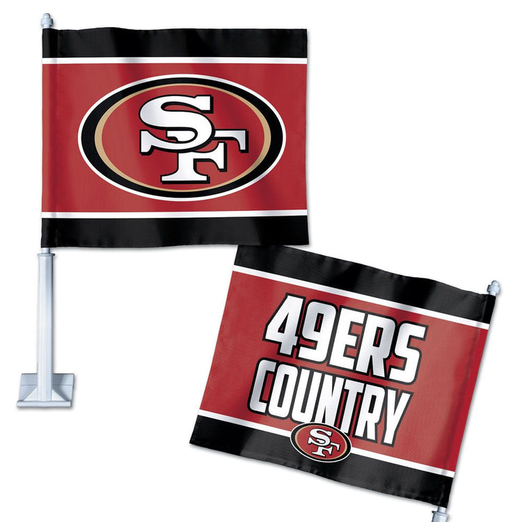 11.75"x14" San Francisco "49ers Country" Car Flag