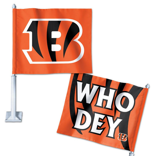 11.75"x14" Cincinnati Bengals "Who Dey" Car Flag