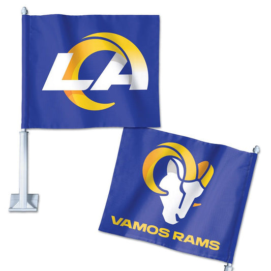 11.75"x14" Los Angeles Rams "Vamos Rams" Car Flag