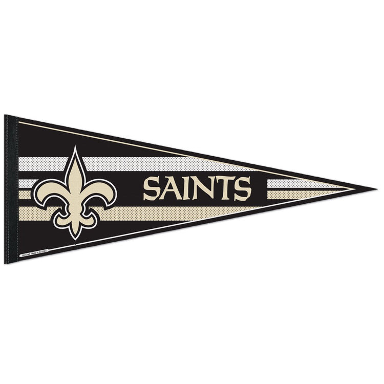 12"x30" New Orleans Saints Hard Felt Pennant