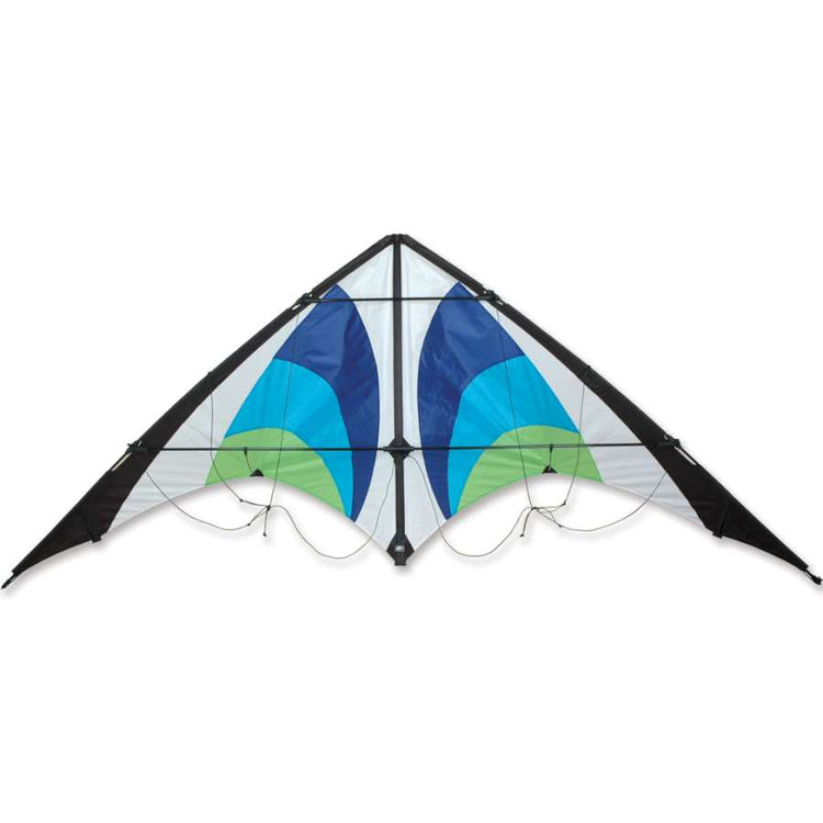 Avenger Tempest Ripstop Sport Kite with Fiberglass Frame to include 90 ft. 200 lb. Test Line & Extracto Winder with Wrist Straps ; 87"x39" - Wind Range 9 ~ 22 mph