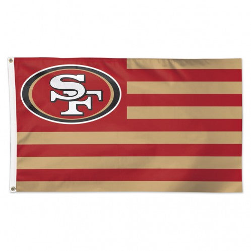 3x5 San Francisco 49ers Striped Outdoor Flag