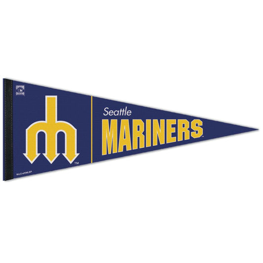 12"x30" Seattle Mariners Throwback Premium Felt Pennant