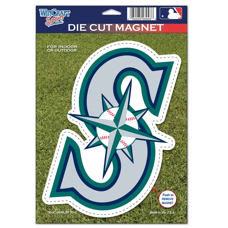 6.25"x9" Seattle Mariners Die-Cut Logo Magnet