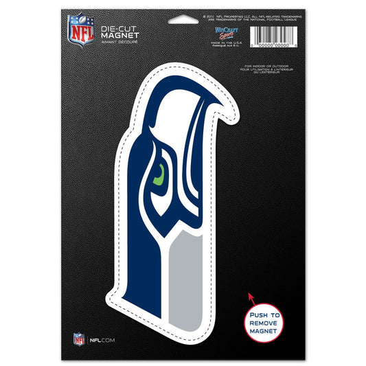 6.25"x9" Seattle Seahawks Die-Cut Logo Magnet
