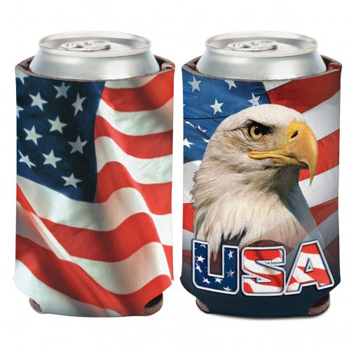 USA Patriotic Eagle Can Cooler