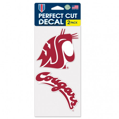Washington State University Cougars Decal Pack - Set of Two