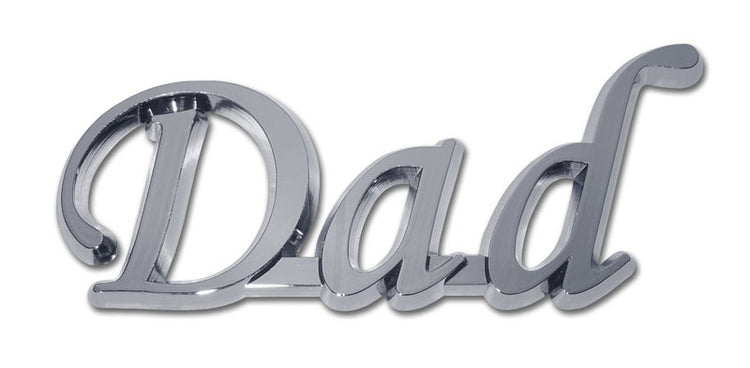 Dad Chrome Automobile Emblem