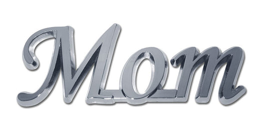 Mom Chrome Automobile Emblem